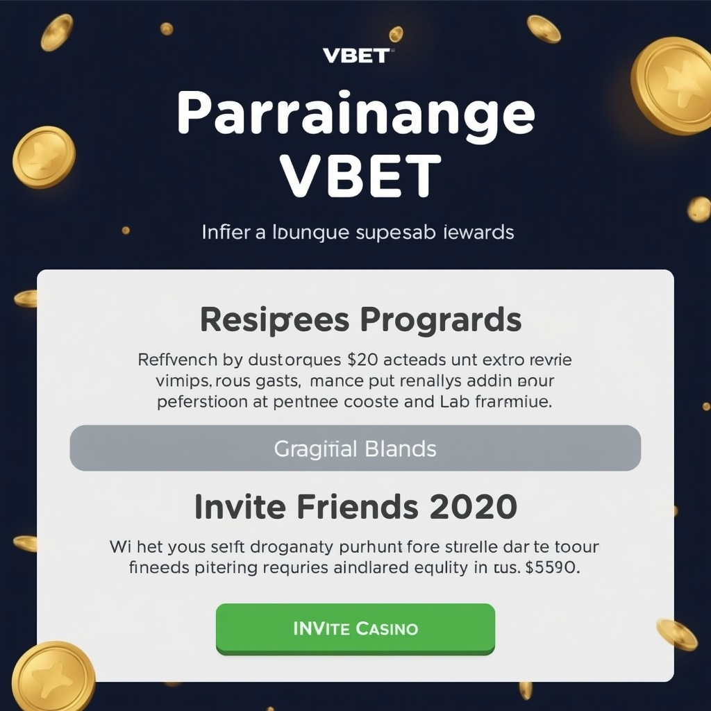 Parrainage vbet: guide complet pour gagner avec votre réseau